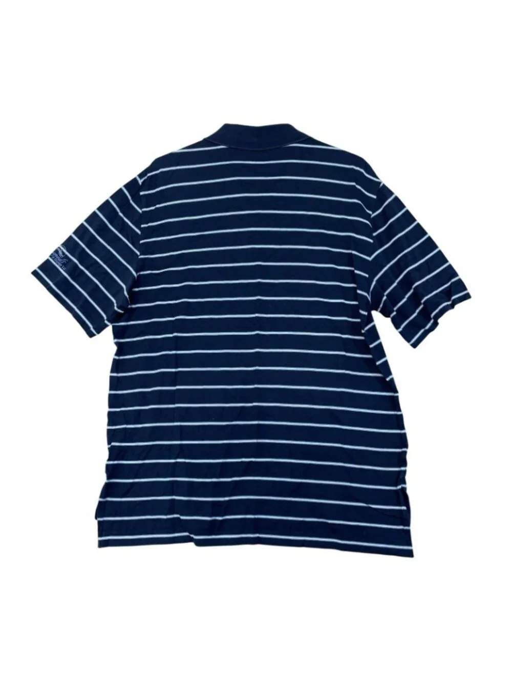 Polo Golf Ralph Lauren Men's L Navy & White Striped Polo Shirt F1338